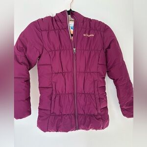 Columbia Plum and Peach Puffer Jacket
